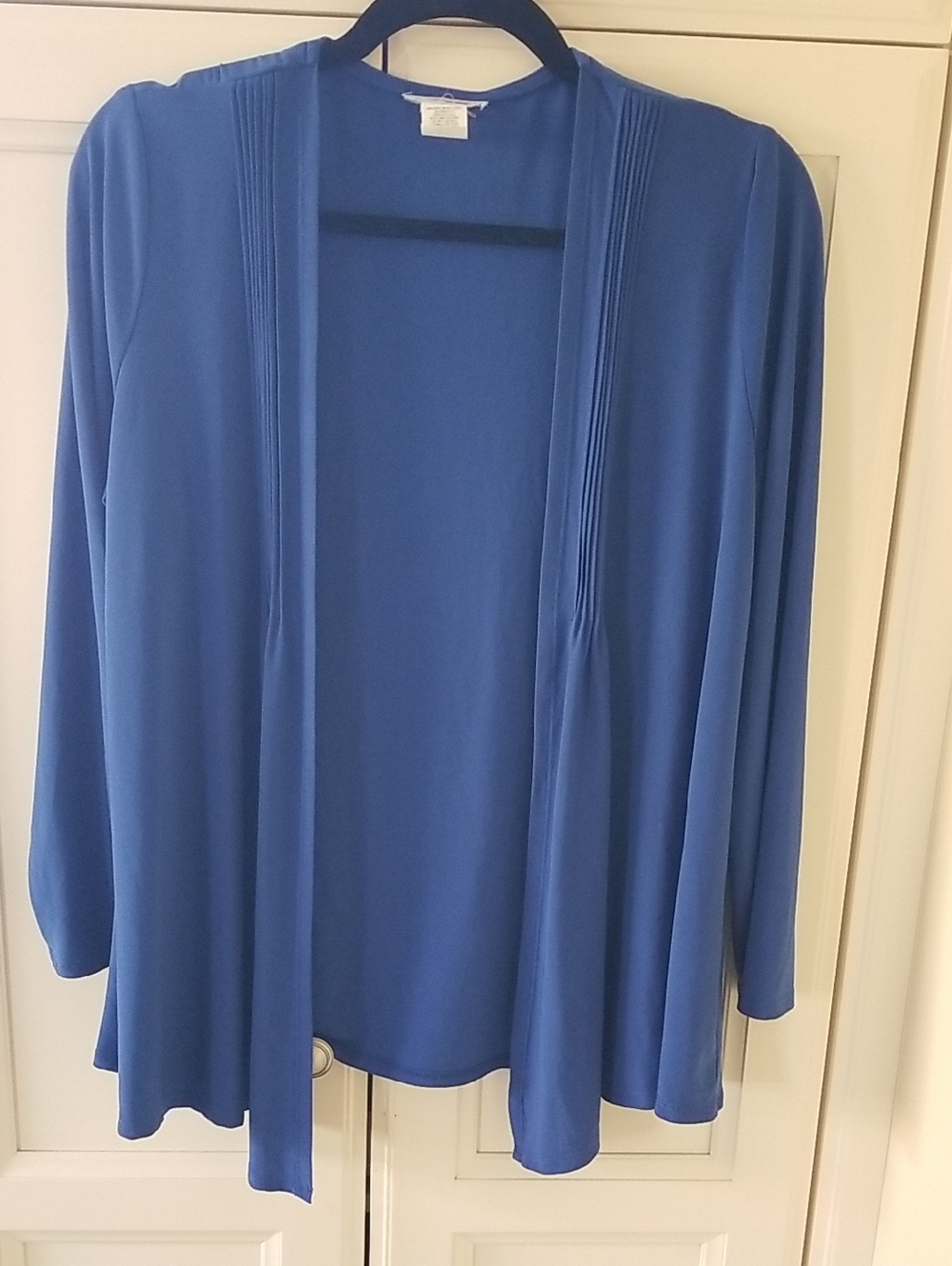 Royal Blue Open Front Cardigan - Size Small